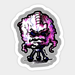 Krang on Wheels Tee Sticker